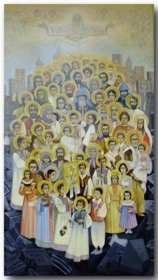 Icon of the Holy martyrs of the armenian people (y) (Genocide). Fedotov Mikhail