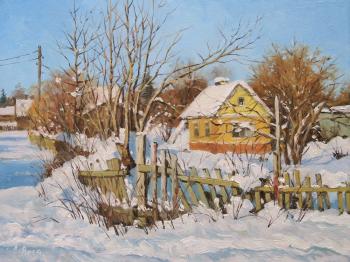 Winter day. Fence. Volya Alexander