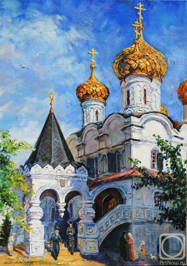 Simonova Olga. The etude from nature "Ipatiev Monastery. Kostroma"
