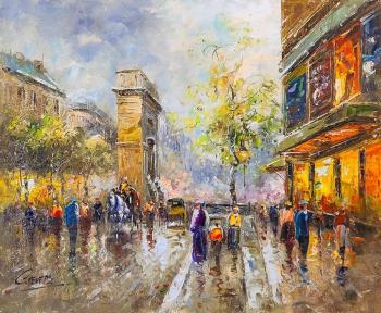 Landscape of Antoine Blanchard. A view of the Porte de Saint Deni N3