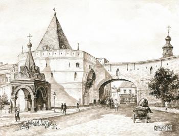 Varvarskie gates. Old Moscow. Gretsov Sergei