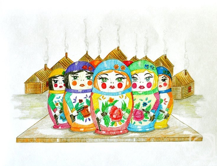 Yushkova Natalia. Matryoshka gang