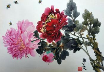 Two peonies