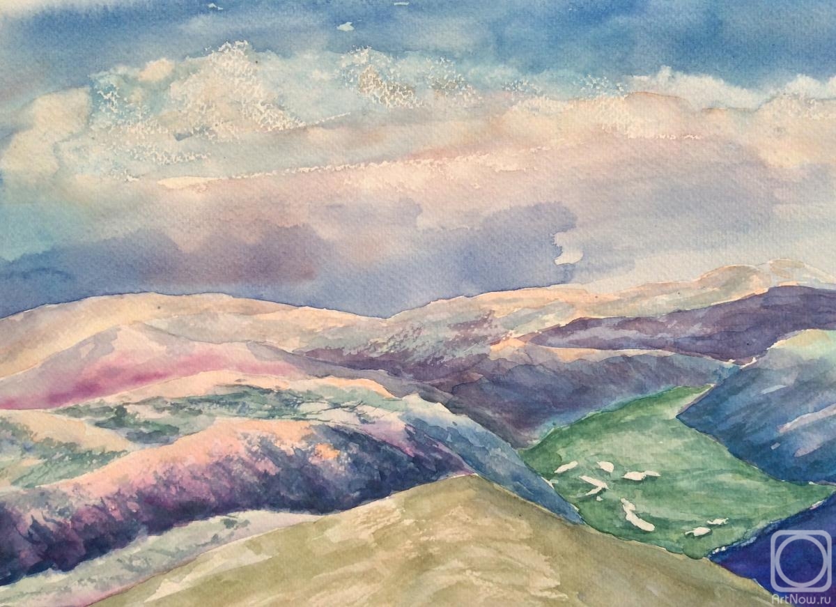 Bleka Oxana. View from the "blue mountain"