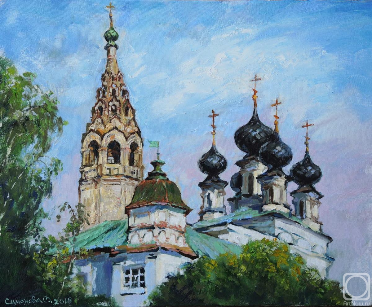 Simonova Olga. Church in Susanino (the etude from nature)