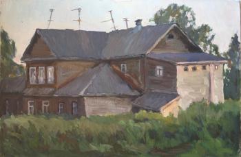 The condemned house, Velikiy Ustyug (etude) (House Under Demolition). Vorobieva Irina
