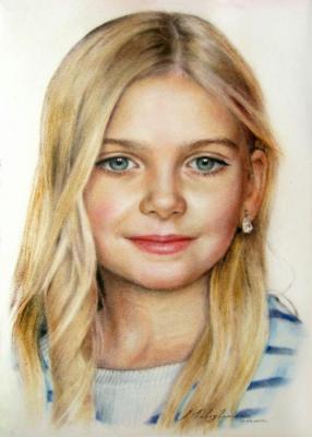 Portrait of a girl. Novodvorskaya Alexandra