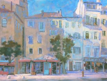 The waterfront city of La Ciotat. Cote d'azur (Cote D Azur Painting). Lapygina Anna