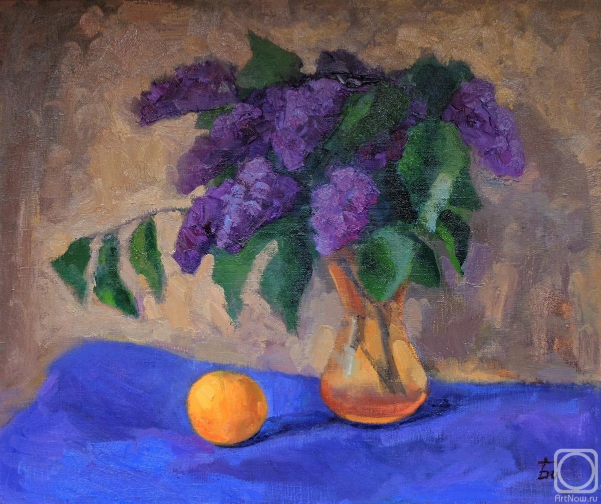 Bitsenti Olga. Lilac and orange