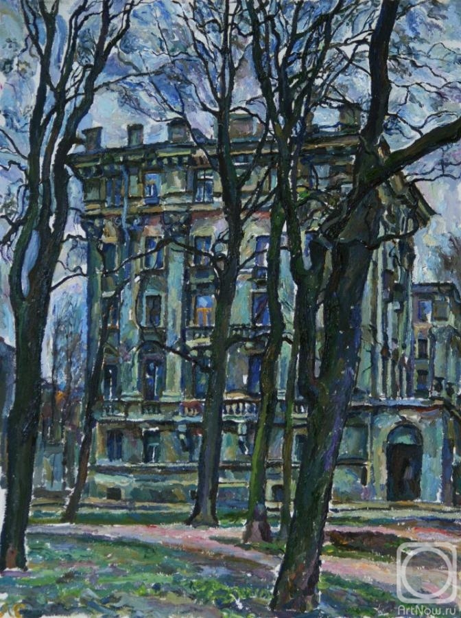 Stroganov Leonid. Gray house in St. Petersburg