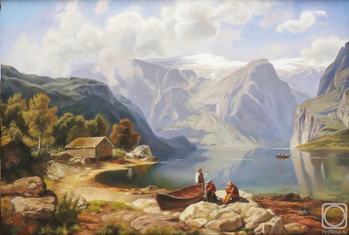 Momotov Dmitrii. A Sunny day in the Norwegian fjord