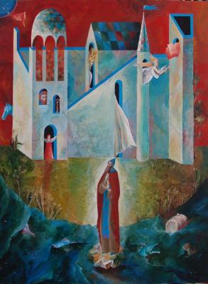 Diptych "From other lands came". Right part "St. Anthony the Roman". Kutkovoy Victor