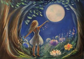 Message to the moon (Girl Under The Moon). Suvorova Ekaterina