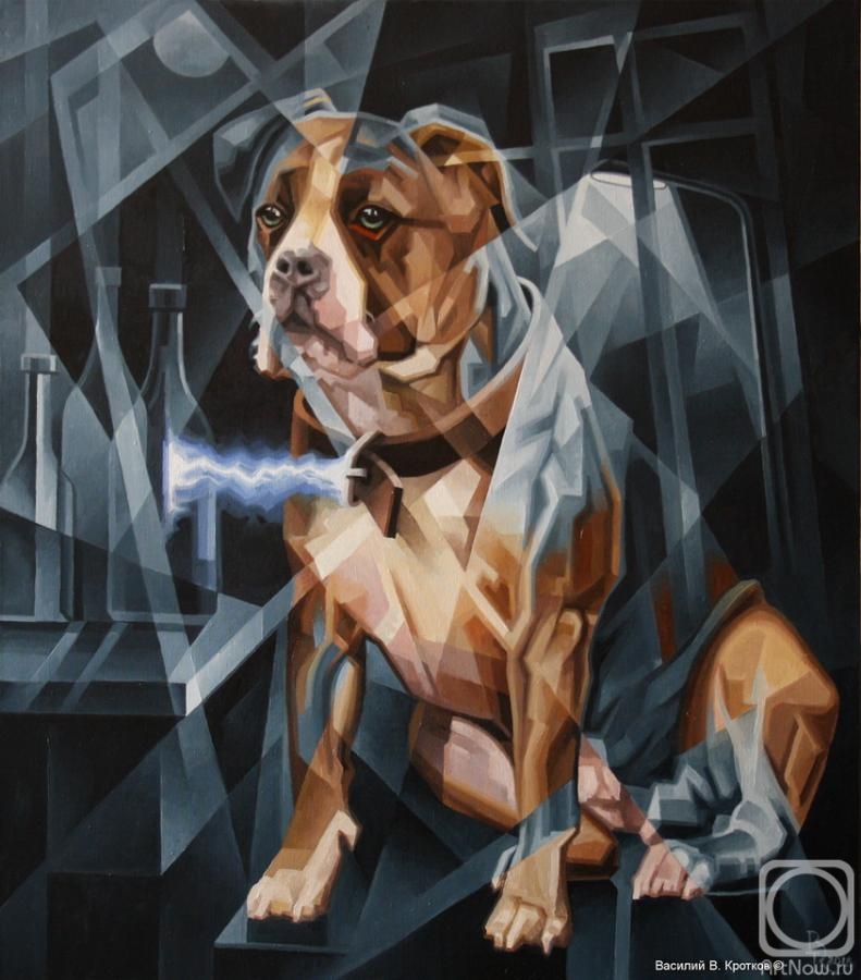 Krotkov Vassily. Electrical Dog. Cubo-futurism