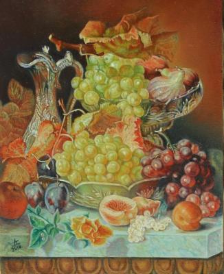 Still life with grapes,the second option