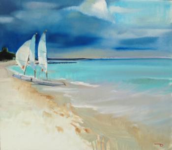 Three on the shore (Boats On The Sand). Dymant Anatoliy