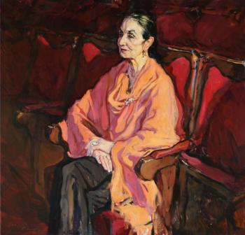 Portrait of the honored artist of Ukraine Nina Fedorovna Belosludtseva. Grigorieva-Klimova Olga