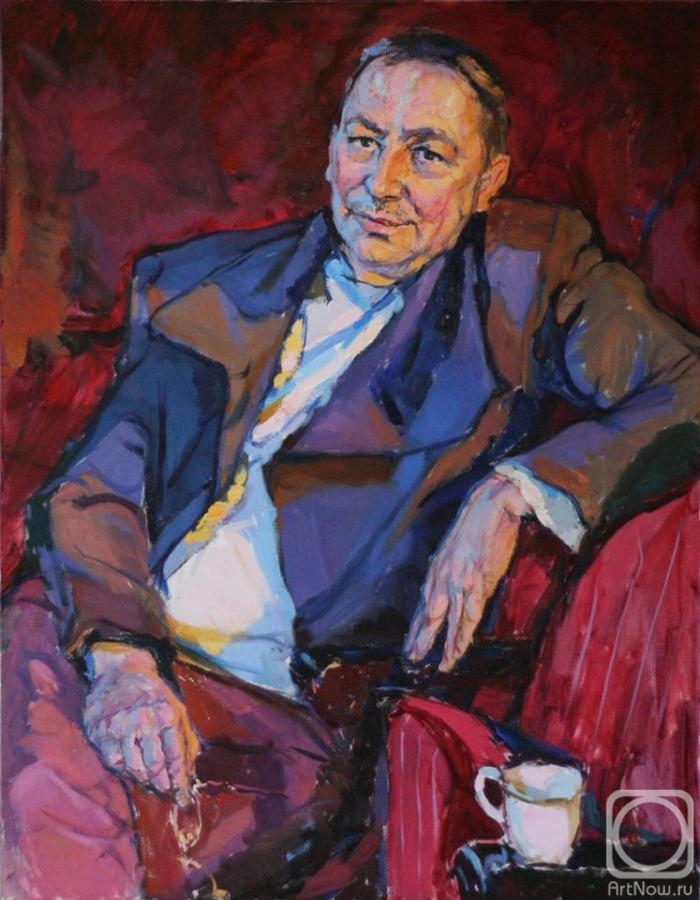Grigorieva-Klimova Olga. Portrait of the honored artist of Ukraine Anatoly Beaver