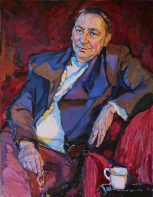 Portrait of the honored artist of Ukraine Anatoly Beaver. Grigorieva-Klimova Olga