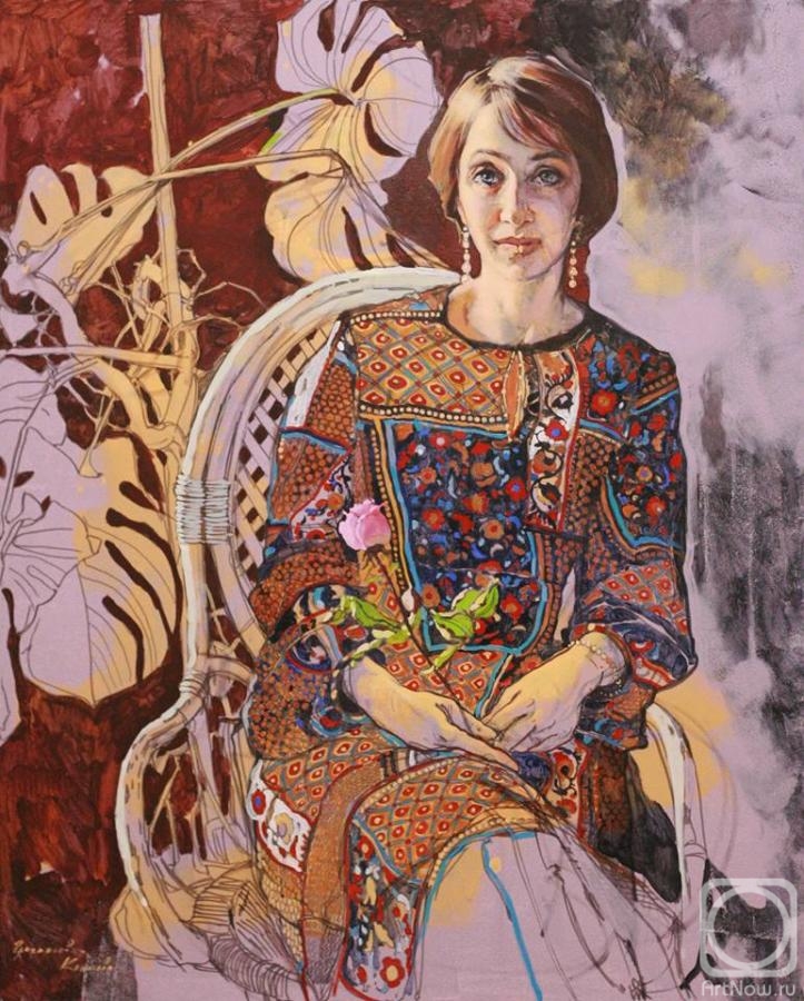 Grigorieva-Klimova Olga. Portrait of the honored artist of Ukraine Natella Abelian