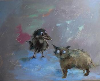 Two in the rain. Sivko Lyubov