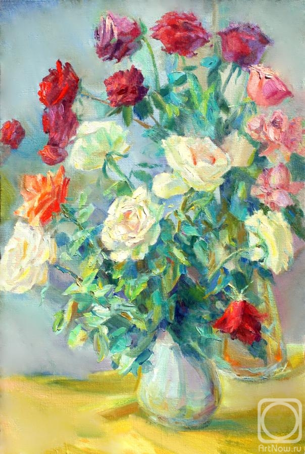Mirgorod Irina. Roses. July morning