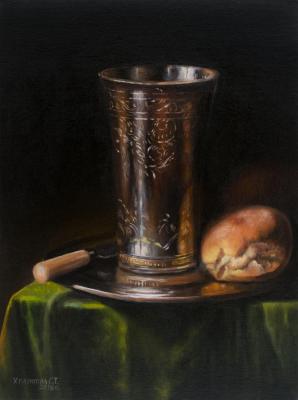 Still-life with silver Cup