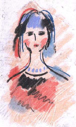 Karaceva Galina. Blue beads