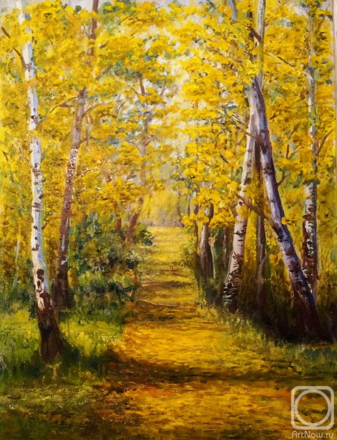 Березовая аллея картина