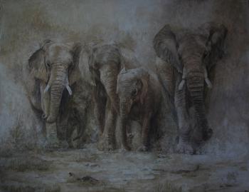 Family (Family Elephants). Pogosyan Sergey