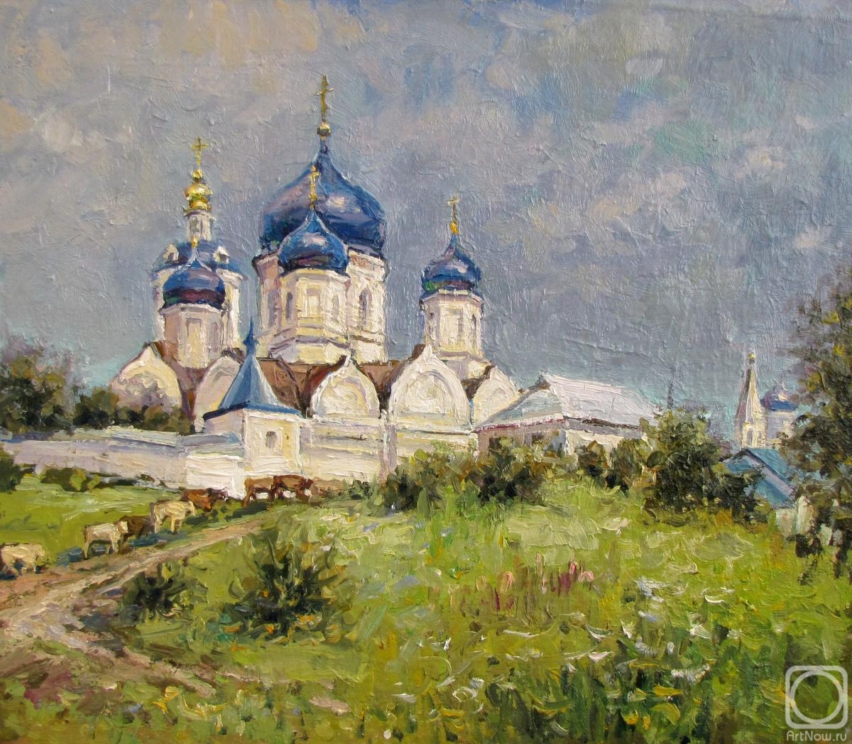 Rodionov Igor. view of Svyato-Bogolyubsky convent (etude)
