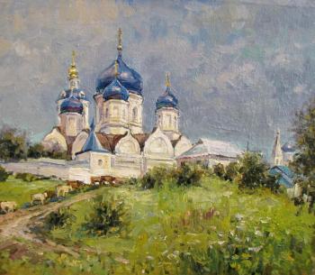 view of Svyato-Bogolyubsky convent (etude). Rodionov Igor
