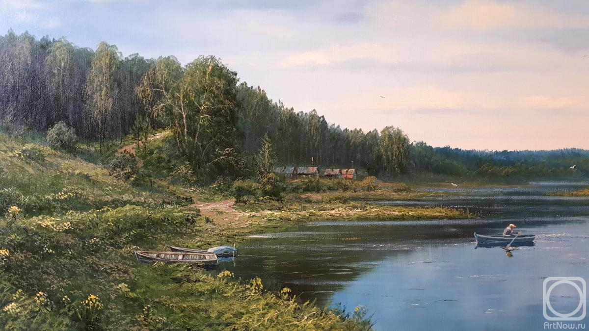 Repnikov Andrei. Fishing on a quiet river