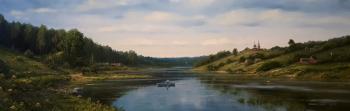 Fishing on a quiet river. Repnikov Andrei