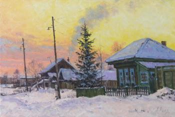 Volya Alexander . Village street, evening