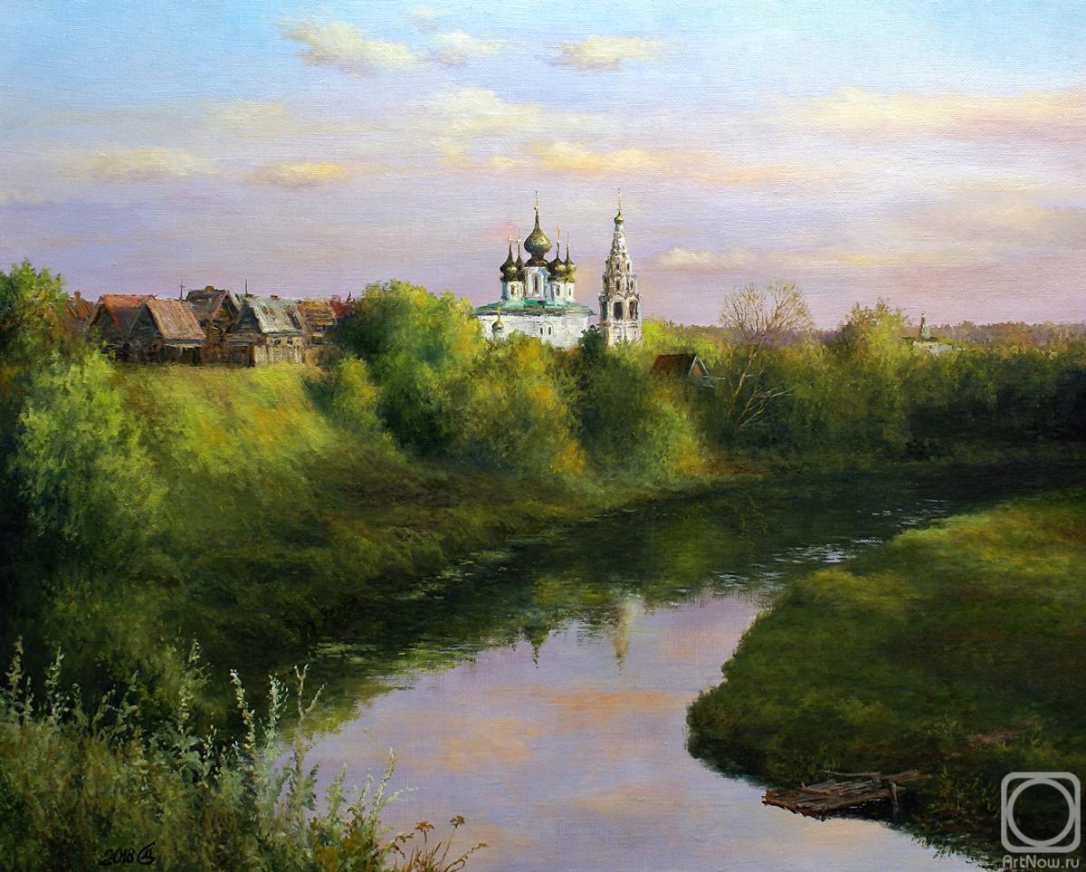 Dorofeev Sergey. Evening over the city of Suzdal. August