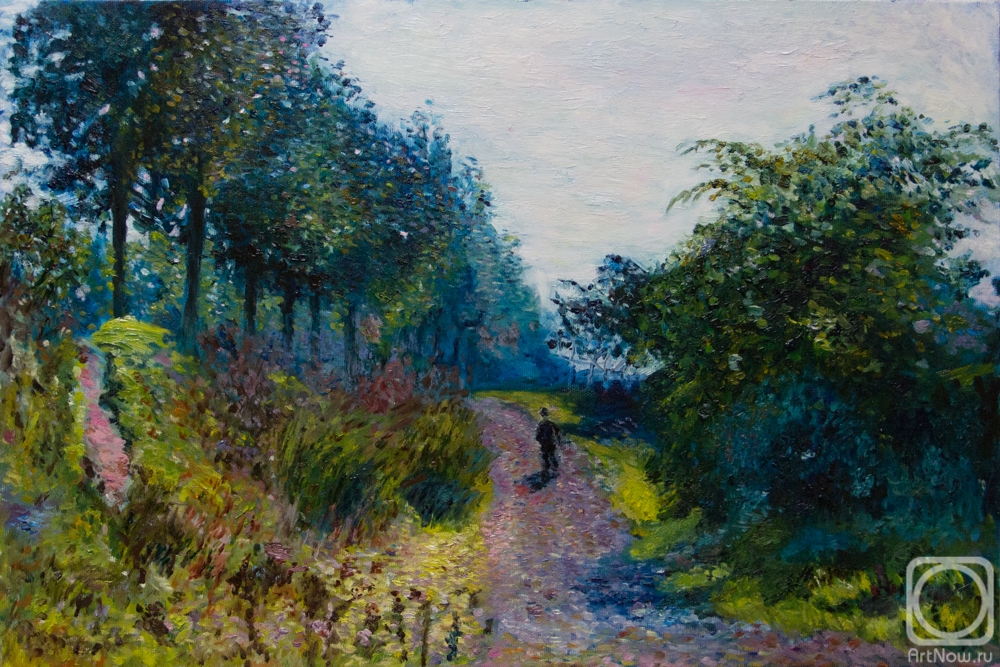 Zubkov Andrey. The Sheltered path (Cloude Monet)