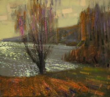 Lake, the play of light. Petrov Viktor