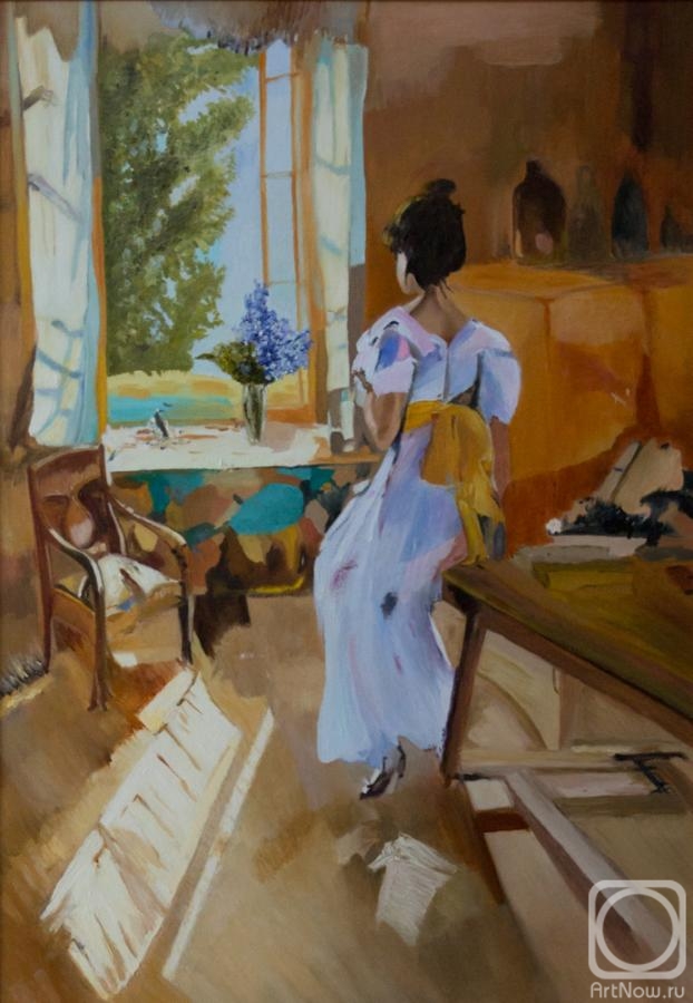Zubkov Andrey. The Girl at the Window (Korovin)