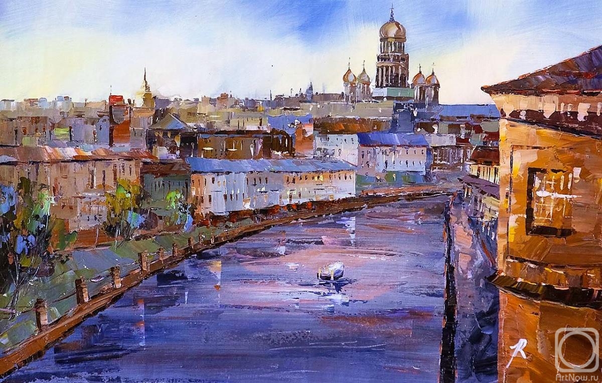 Rodries Jose. Saint-Petersburg. Channels. View of St. Isaac's Cathedral N2