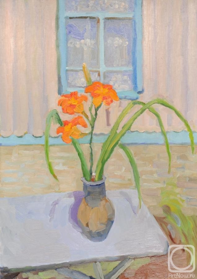 Yavisheva Tatiana. Day lilies in a vase
