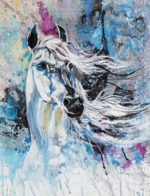 Horse my white. Bazhenov Sergey