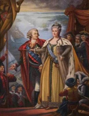 Catherine II and Potemkin. Kalina Oksana