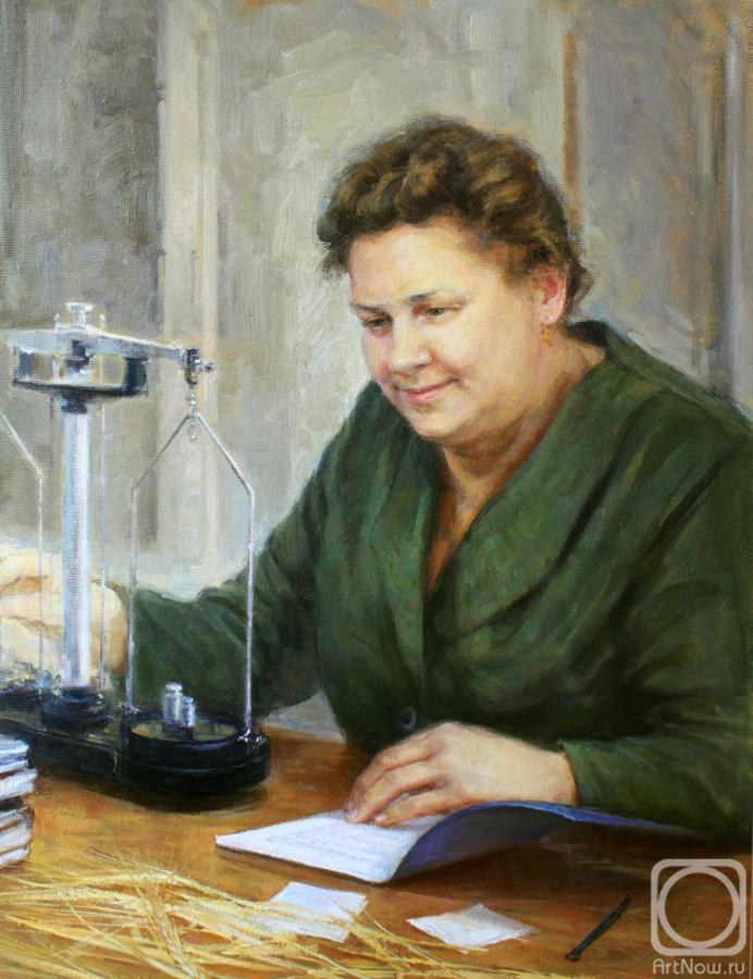 Rybina-Egorova Alena. Portrait of a woman-agronomist Simonova Antonina