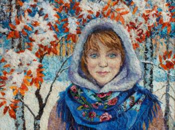 Feast of the first snow (portrait of Katya). Hitkova Lyubov