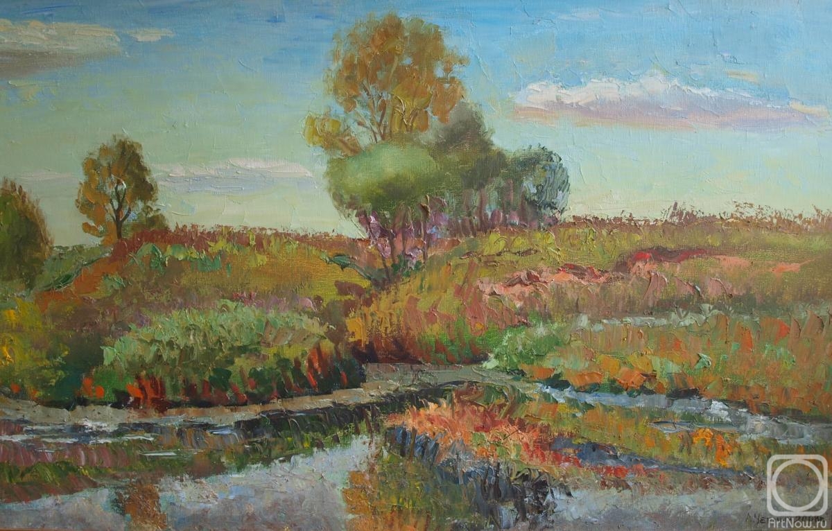 Chernyy Alexandr. September. On the pond