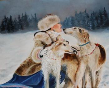 In anticipation (Russian Greyhounds). Lutcher Elena