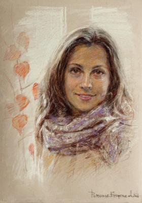 Portrait of artist Natasha. Rybina-Egorova Alena