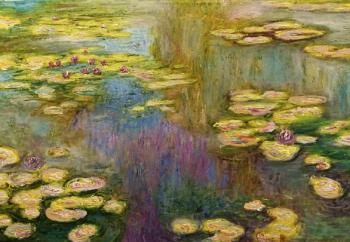 Water lilies, N 14, copy of Claude Monet's painting. Kamskij Savelij