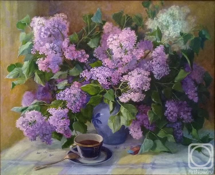 Shumakova Elena. Lilac in a vase